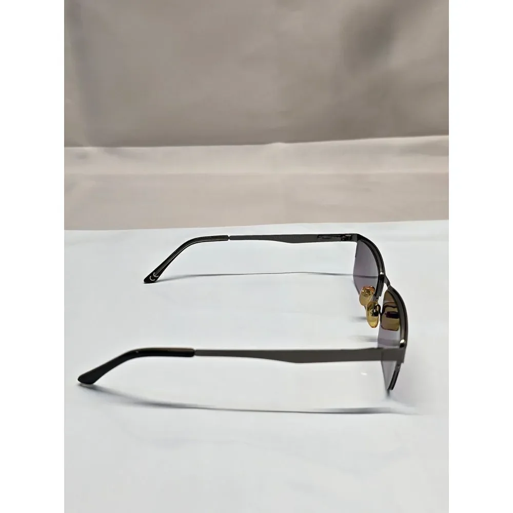 EyeCedar Sunglasses Frame Eye 955 +1.50 Men Brown Rectangular Half Rim 53-17-140